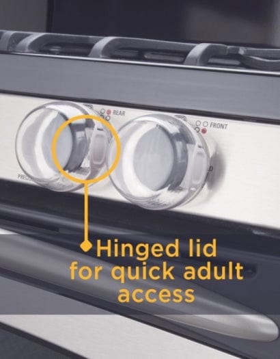 Safety 1st Clear View Stove Knob Covers 5pk:  Help keep your stove knobs off-limits with Clear View Stove Knob Covers - 48409 ebuystt