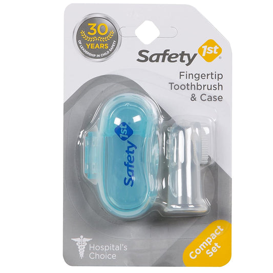 Safety 1st Fingertip Toothbrush & Case: Makes it easy to massage your baby's gums and brush those first teeth - 49924 ebuystt