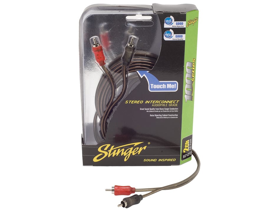Stinger 2 MALE 1 FEMALE Y ADAPTER INTERCONNECT This Stinger 2M-1F Y Adapter allows you to have two conductors per channel with color identification for ease-of-use-SI12YM