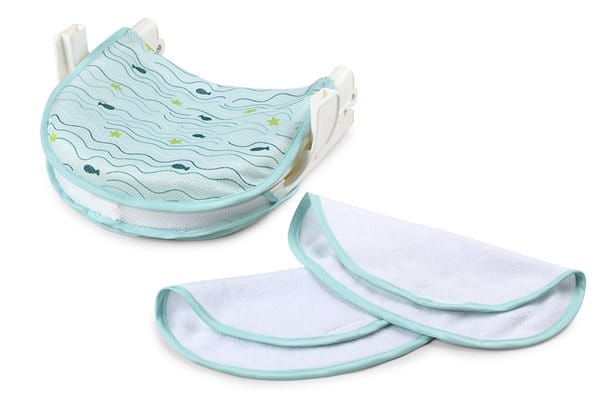 Summer Bath Sling With Warming Wings Teal, Detachable warming wings can be used wet or dry - 09670
