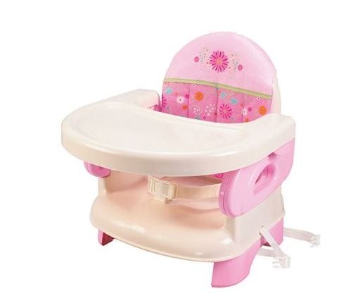 Summer Infant Deluxe Comfort Folding Booster Seat Pink Happiness: 3-point restraint system, Chair straps secure booster to chair - 13060B ebuystt