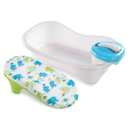 Summer Newborn To Toddler Bath Center & Shower: Tub has four stages that grow with your child to make bath time easier