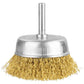 Total Wire Cup Brushes With Nut, weld seams, derusting, grinding, finishing, polishing and bigger surface treatment of metals, cast steel,non-ferrous metals, steel ,soft wood and hand wood materials. Suitable for angle grinders TTL0015 mega