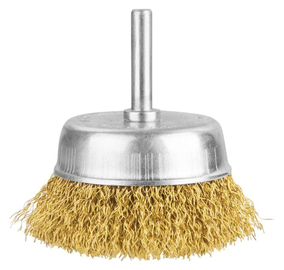 Total Wire Cup Brushes With Nut, weld seams, derusting, grinding, finishing, polishing and bigger surface treatment of metals, cast steel,non-ferrous metals, steel ,soft wood and hand wood materials. Suitable for angle grinders TTL0015 mega