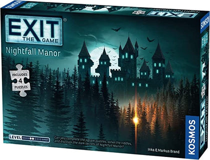 THAMES & KOSMOS Exit Nightfall Manoor With Puzzle: Escape room game for home, with four puzzles - 692880
