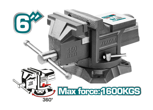 Total 6" Bench Vice - THT6166 MEGA