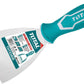 Total Putty Trowel, 80mm Wide, Stainless Steel Industrial Grade with Comfort Rubber Grip Handle. Ideal for Spackling, Drywall Finishing, Wallpaper ,DIY Projects and Many More -THT83806 ebuystt