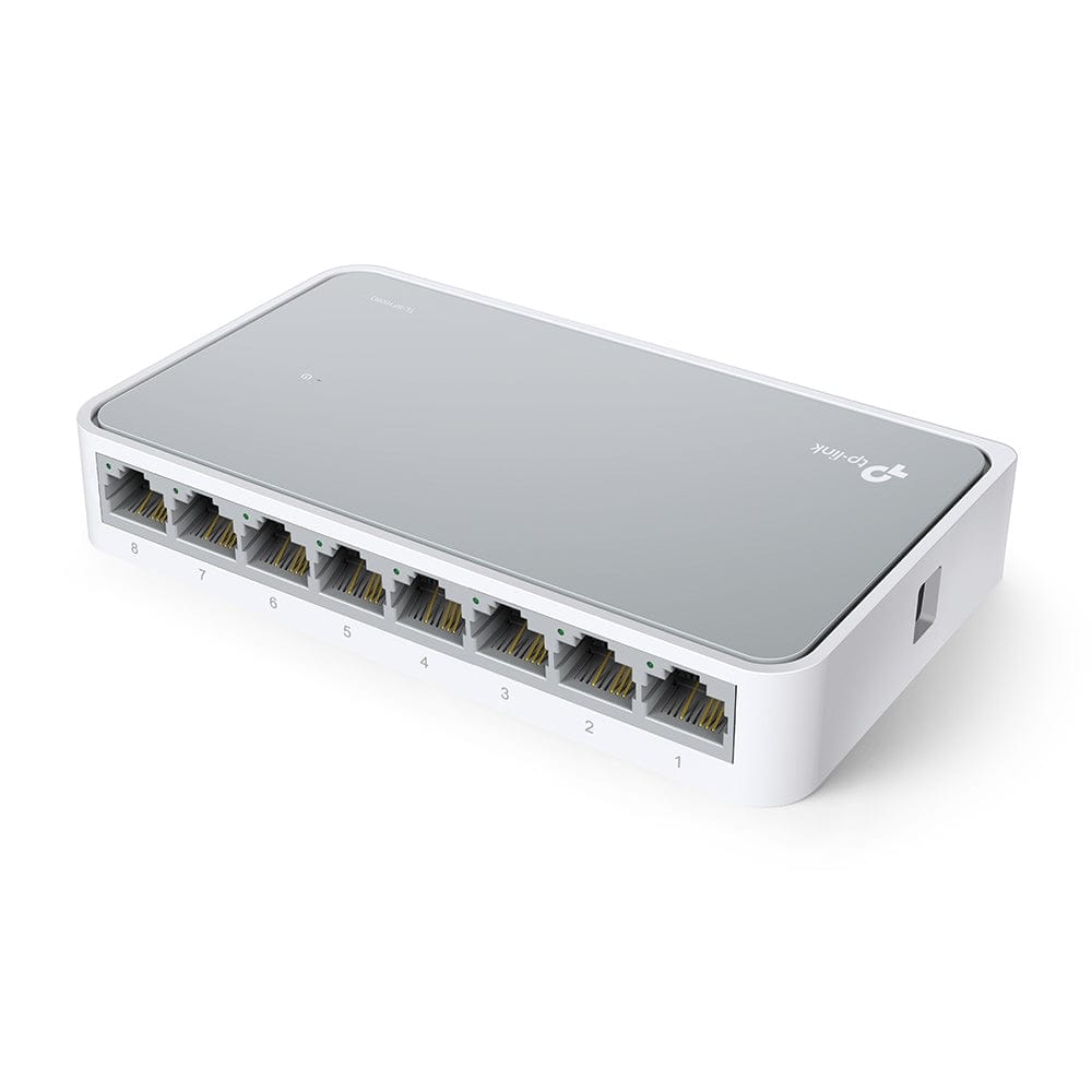 TP-LINK 8 PORT 10/100 mbps Desktop Switch The TL-SF1008D Fast Ethernet Switch is designed for SOHO (Small Office/Home Office) or workgroup users - TL-SF1008D