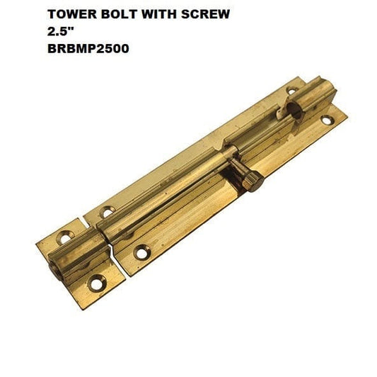 2.5INCHES TOWER BOLT BMP W/SCREW BRBMP2500 – What is the tower bolt? Tower Bolt is a rod-shaped bolt for fastening a door or the like, attached to one side of the door MEGA