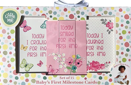 TRI COASTAL Milestone Cards Babys First: Ready, Set, selfie! Includes 15 cards with unique sayings to mark your baby’s biggest accomplishments - K30200