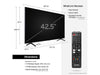 Samsung 43 inchSmart LED 4K UHD TV UN43TU700PFXZA  This smart TV unlocks hidden detail at four times the quality of Full HD-444087