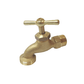 Polished Brass Garden Tap, Continous Turning, Durable, Size 1/2" - 511037 MEGA