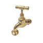 Polished Brass Garden Tap, Continous Turning, Durable, Size 1/2" - 511037 MEGA