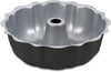 Cuisinart Chef's Classic Nonstick Bakeware 9.5 Inch Fluted Cake Pan bakes elegant, picture-perfect cakes with ease in a shape loved by millions. The pan can be used for many Bundt recipes, pull-a-part bread as well as being a great jello mold CU-AMB-95FCP