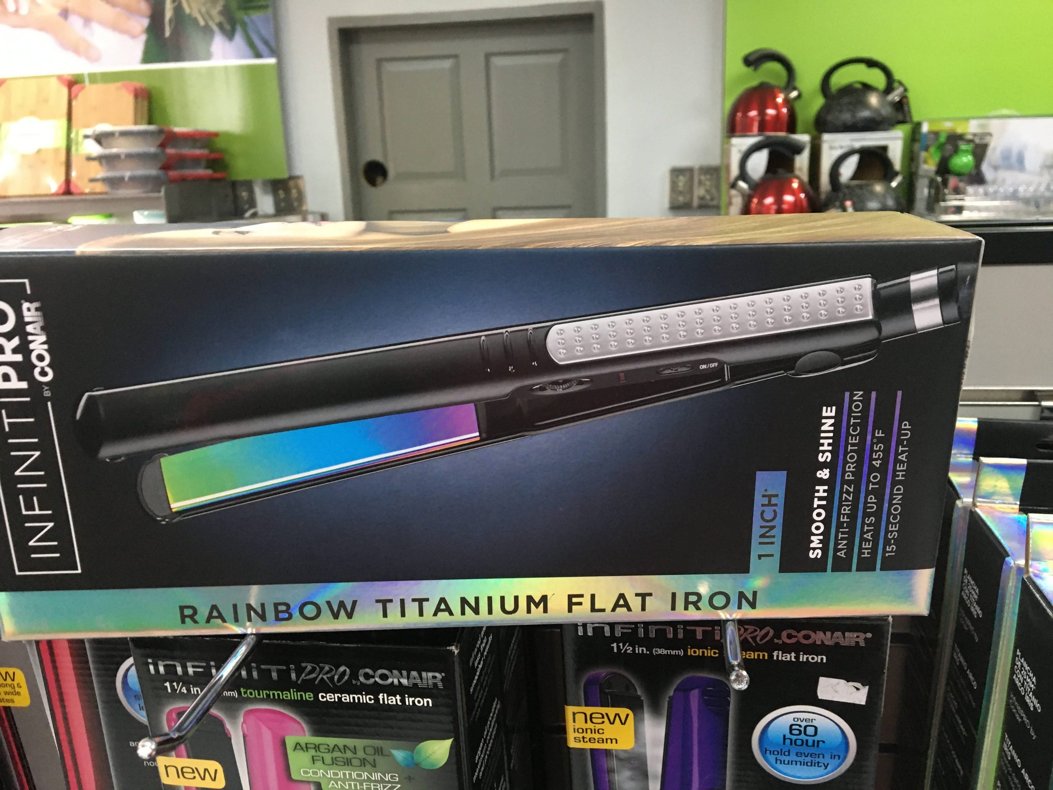 InfinitiPro by Conair 1 Inch Rainbow Titanium Flat Iron - C - CS811N