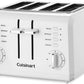 Cuisinart 4-Slice Compact Toaster (White) - CU-CPT-142 Elegant AccScents