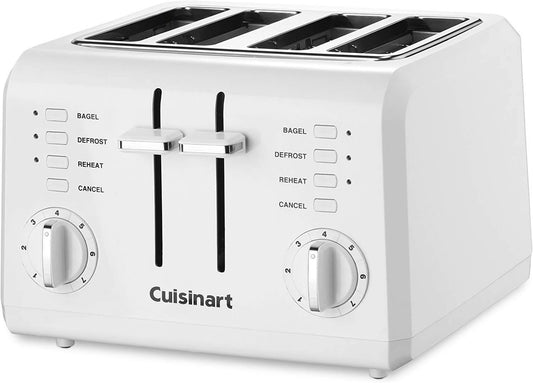 Cuisinart 4-Slice Compact Toaster (White) - CU-CPT-142 Elegant AccScents