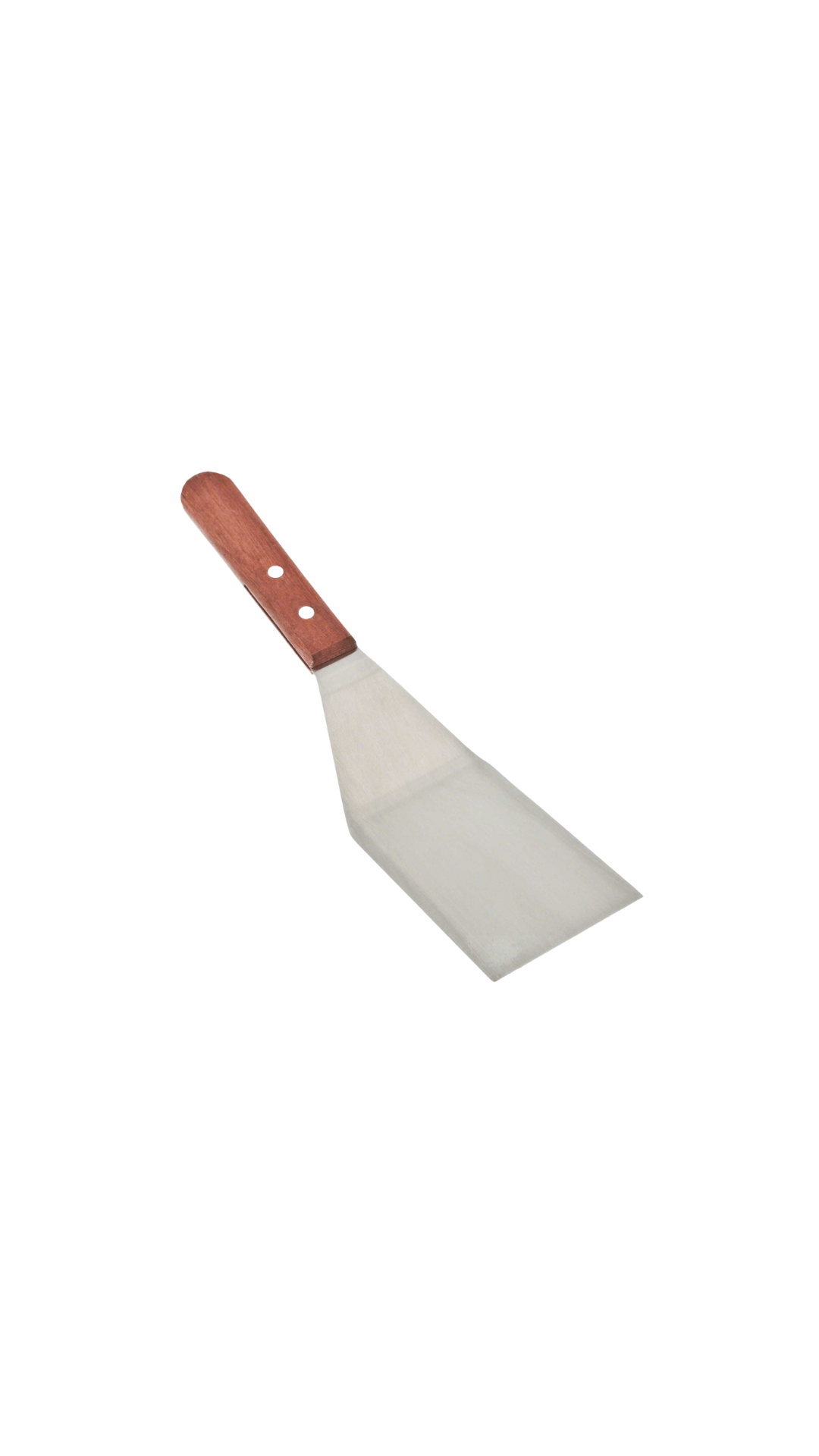 Royal Industries 11-inch Grill Spatula with Beveled Edge Steel Blade and Wooden Handle  Quickly and easily flip meats and burgers on your flat top griddle with this 11 inch  beveled edge stainless steel hamburger turner with wooden handle-ROY TH 11