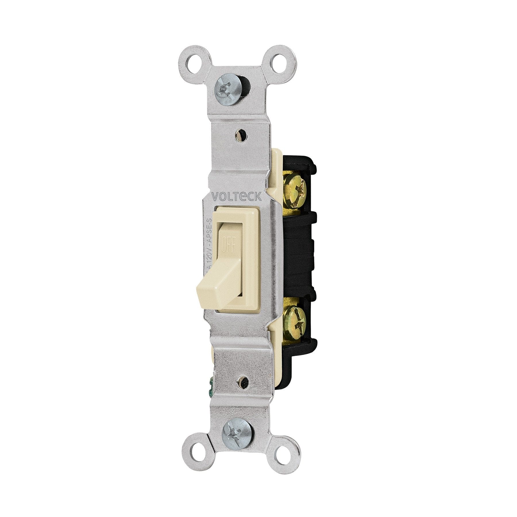Volteck Vertical Switch (APSE-S) 120V~, 15A. Durable Shutter for a Variety of Electrical Devices - VOLTECH 46000 MEGA