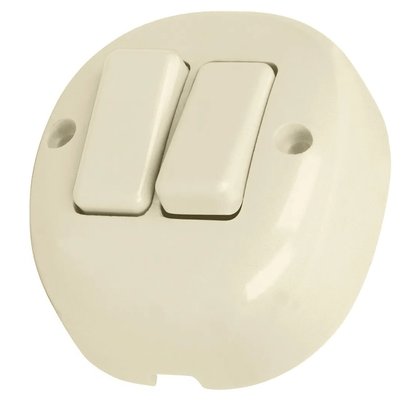Volteck Surface Mount Duplex Switch (APSO-D). A Reliable Switch for Your Lights or Other Devices - VOLTECH 47355