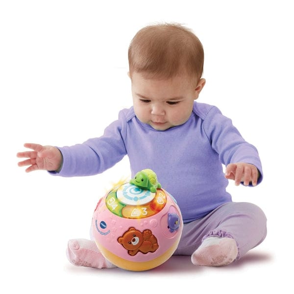 Copy of VTECH  Crawl & Learn Bright Lights Ball (Pink): Ball rolls on its own! This sweet baby toy has a built-in motor that moves the ball - 80-184953 ebuystt