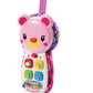 V-TECH  Peek & Play Phone Pink: Have fun pretending to make calls by pressing the buttons and hearing playful songs, phrases and music - 502753 ebuystt