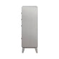 Leighton 5-Drawer Chest Metallic Mercury Collection: This Chest Adds A Touch Of Shimmer To Any Bedroom, Five Large Drawers Offer Plenty Of Convenient Space For Storage. Leighton SKU: 204925 coastmega