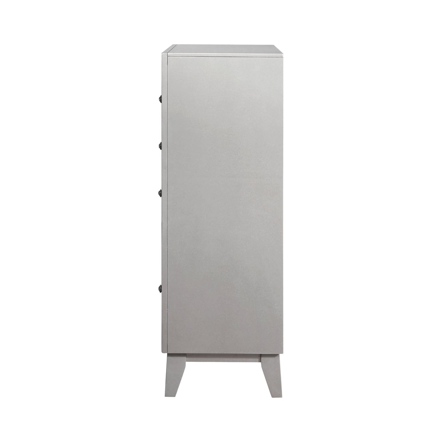 Leighton 5-Drawer Chest Metallic Mercury Collection: This Chest Adds A Touch Of Shimmer To Any Bedroom, Five Large Drawers Offer Plenty Of Convenient Space For Storage. Leighton SKU: 204925 coastmega