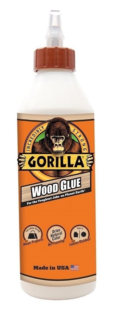 Gorilla Wood Glue, Stronger, Faster Wood Glue with Shorter Clamp Time. Ideal for Building, Carpentry or Hobby Projects Using Any Type of Wood MEGA