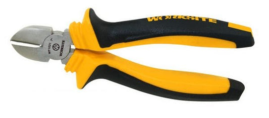 Worksite Diagonal Cutter Pliers, made from durable Carbon steel 7in(180mm) with TPR handle. This Side Cutting Pliers functions as a Wire Stripper/Crimper/Cutter. Easier to control with the non slip handle. - WT1021 Worksite Hand Tools
