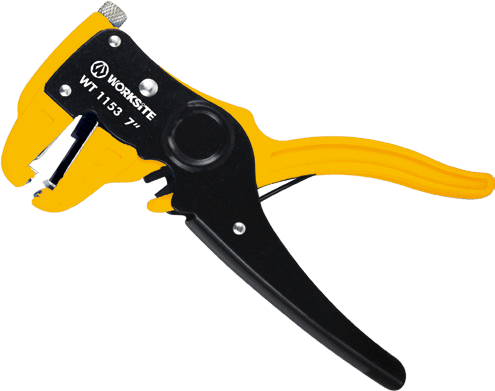 Worksite Wire Strippers Cutter, 7"(175 MM), Made of Highly Durable Steel that is Precision Forged, Extremely Sharp Blade Allows for multi-stripping and cutting, Automatically Adjusts According to Wire Size, Rust-Resistant Finish  - WT1153 Worksite Hand Tools