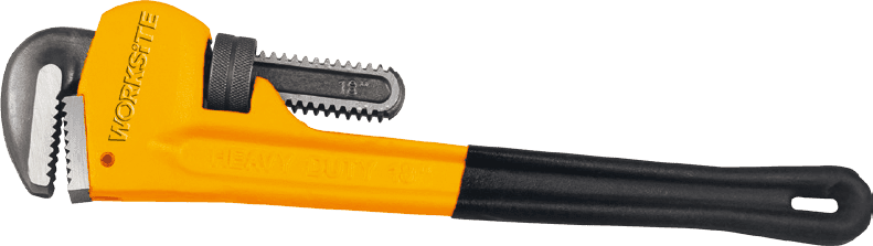 Worksite Pipe Wrench 10 inch 250mm, Dipped Handle, Heavy Duty, Jaw Material made of Drop-forged with high quality carbon steel. Accurately machined jaws and adjustment nut. For Tightening, Removing, WT1161 Worksite Hand Tools
