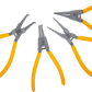 Worksite Circlip Plier set 4pcs, Professional Mechanical Tools Heavy Duty 7-inch Internal/External Circlip Pliers Kit - WT1287 Worksite Hand Tools