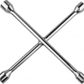 "Worksite 4 Way Lug Wrench, Cross Spanner, Socket Wrench. Portable & Professional Combined Tire Wrench. Remove Car Wheel Lug Nut, High quality carbon steel, special heat treatment, all polished chrome surface- WT2186" Worksite Hand Tools