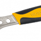 Worksite Adjustable Wrench 8 Inches(200MM), Made of Highly Durable Chrome Vanadium Steel,  Heat Treated Steel for Added Durability Rust-Resistant Finish for Protection Against the Harshest Weather Elements -WT2510 Worksite Hand Tools