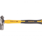 Worksite Ball Pein Hammer with Ergonomic fiberglass handle, 1LB, Forged steel head for superior strength and durability. Unified fiberglass handle fixed with epoxy resin. Fiberglass core adds strength and help reduce vibrations. -WT3025 Worksite Hand Tools