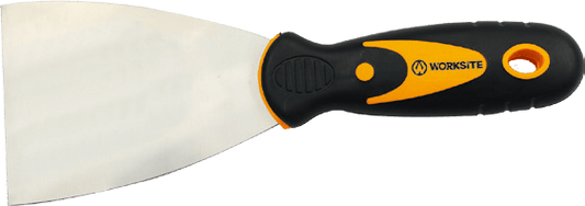 Worksite Putty Knife 5 inch(125mm), Stainless Steel, Surface Mirror Chrome, Rust Proof. Spackle Knife, Metal Scraper, Putty Knife Scraper for Drywall, Putty, Decals, Wallpaper, Baking, Spackling, Patching and Painting. - WT3141 Worksite Hand Tools