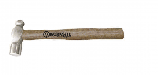 Worksite Ball Pein Hammer 24oz with Hardwood handle. All purpose craft hammer. Hardwood handle,the most durable, longest lasting striking tools available. Versatility on the job, Use with chisels, punches, star drills, hardened nails & more.-WT3318 Worksite Hand Tools