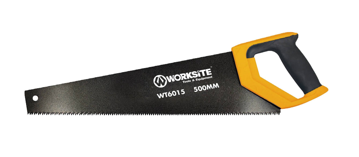 Worksite Hand Saw 20 inches. 3 sided precision ground and induction hardened teeth for easy and perfect cutting-WT6015 Worksite Hand Tools