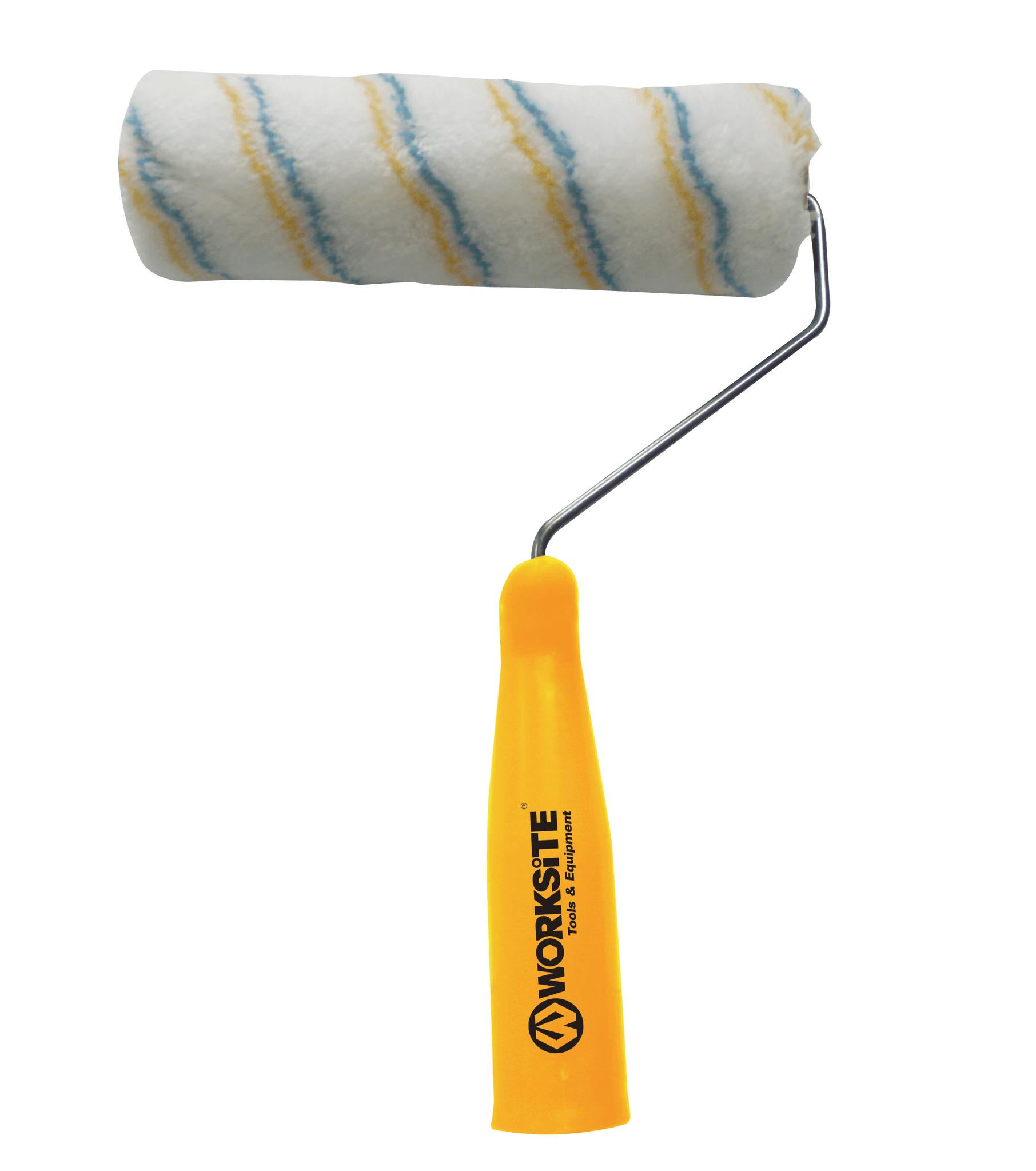 Worksite Paint Roller Cylinder Brush 1/2 X 9 inch, 16 inch long Ergonomic Comfort Grip Handle for maximum comfort and reduced fatigue. Designed for use with all paints and stains, Get an ultra smooth finish- WT8100
