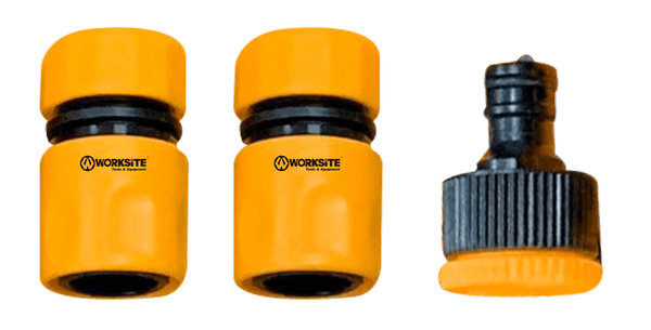 WORKSITE – 3PCS Garden Water Hose Quick Connectors Set 1/2inch