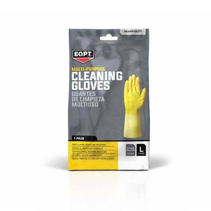 EQPT Multi-Purpose Cleaning Gloves 9 Pairs Clean Ones Premium Multipurpose Anti-Slip Gloves, 20 Mil, Medium (9 Pair Pack)/335996