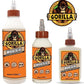 GORILLA Wood Glue with 3 Sizes 4 ounces, 8 ounces & 18 ounces for Wood Projects, Indoor & Outdoor, No Foaming Home Improvement MEGA 