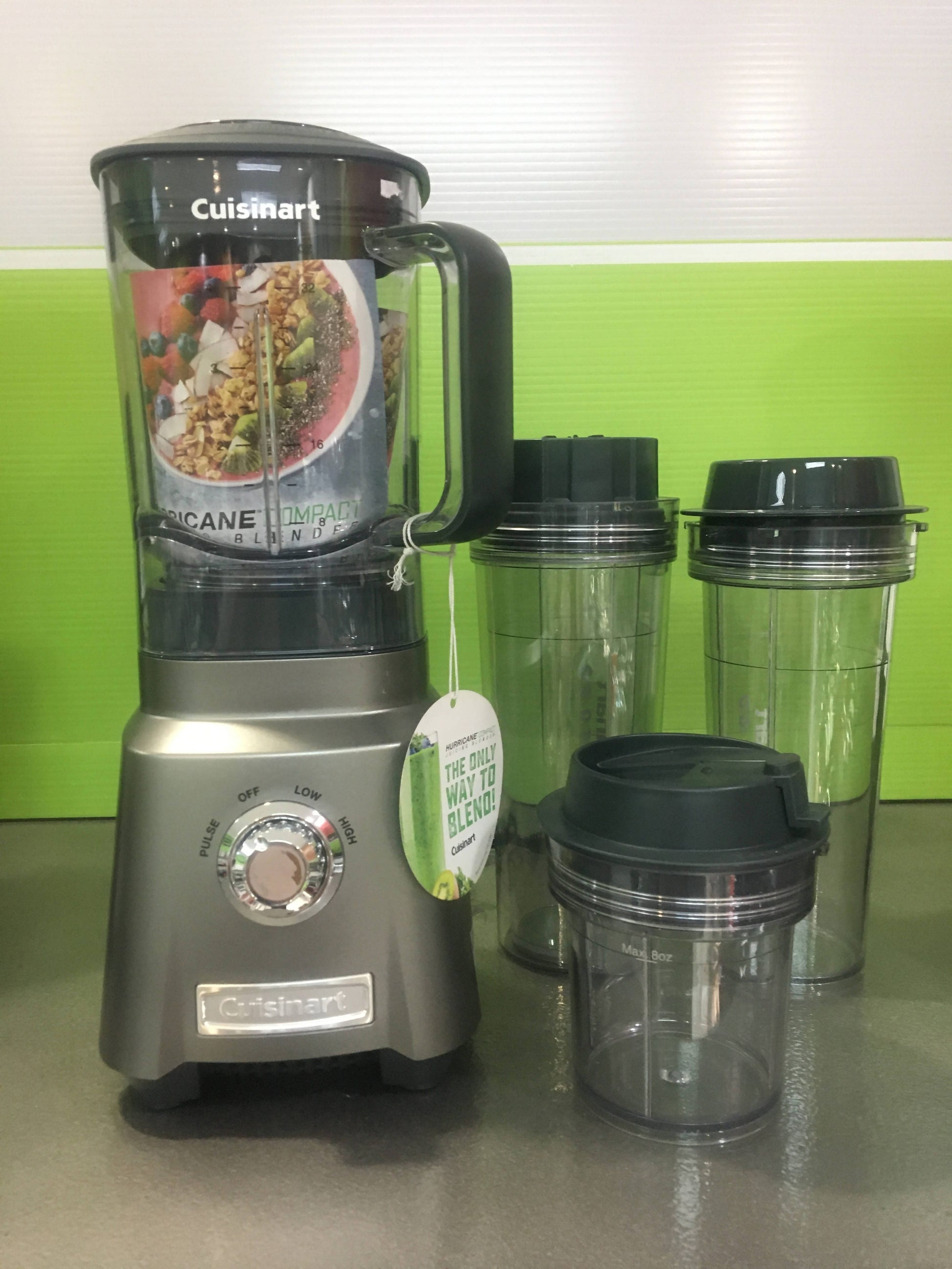 Hurricane Compact Juicing Blender (Gunmetal) Cuisinart - CU-CPB-380 Pie's Variety Store
