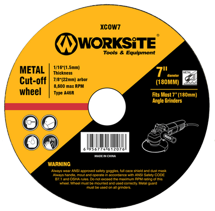 Worksite Metal Cutting Disc for 4 1/2