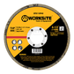 WORKSITE Flap Disc - 4-1.5 inch x 7/8 inch -  Size 115*22mm - GRT P40 - Suitable for most electric grinders - Ideal For Steel, Cast Iron And Sheet Steel - XFD115P40 Worksite Hand Tools