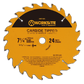 Worksite TCT Carbide Tipped Circular Saw Blade 7 1/4 inch (185mm) 40 Teeth 5/8 Inch Arbor. General Purpose for Wood, Laminate, Veneered Plywood & Hardwoods for Contractors and DIY- 4 Laser cut expansion slots vents trap noise and vibration-XSB714 Worksite Hand Tools