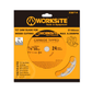Worksite TCT Carbide Tipped Circular Saw Blade 7 1/4 inch (185mm) 40 Teeth 5/8 Inch Arbor. General Purpose for Wood, Laminate, Veneered Plywood & Hardwoods for Contractors and DIY- 4 Laser cut expansion slots vents trap noise and vibration-XSB714 Worksite Hand Tools