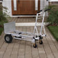 Cosco Handmick 3 In 1 Convertible Pneumatic 1000 Lbs Load Capacity 61" Height, 55-3/4" Length X 21" Width Hand Truck - Easily Converts To A 2 Wheel Upright, 4 Wheel Cart, Or An Assisted 4 Wheel Hand Truck - 206260 Hannah Frederick