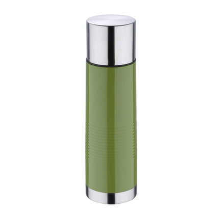 Bergner 500ml Thermos Vacuun Flask (Olive) is made with superior insulation that keeps liquids (soup, coffee, tea) hot or cold. It is designed with a leak-resistant lid, so you can put it in your backpack without worrying about any spills - BG-6085OL